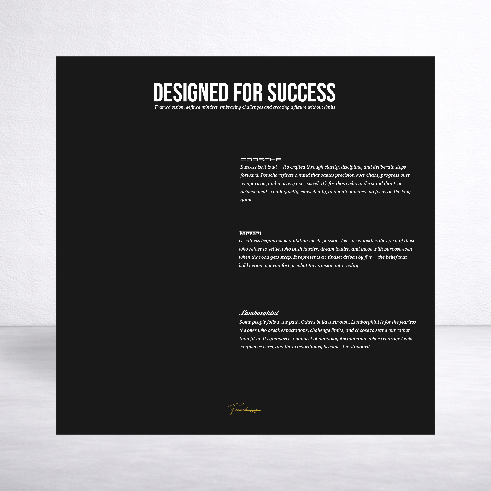 Designed For Success – Car Keys
